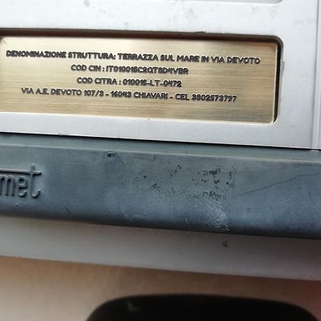 Apartamento Terrazza Sul Mare In Via Devoto Chiavari Exterior foto